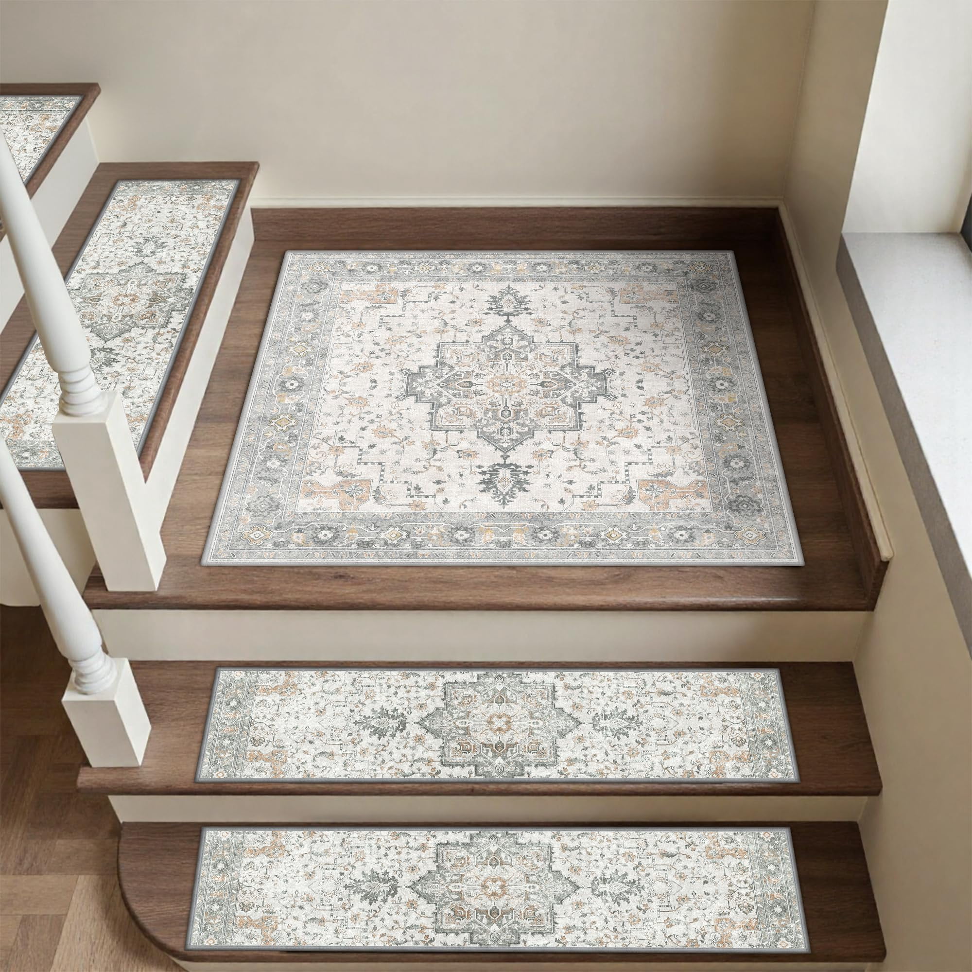 Shops With Steps Non Slip Stair Treads for Wooden Steps 1 Pack, Taupe - Walmart.com