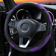 Non Slip Steering Wheel Cover, Car Steering Wheel Cover Universal For Vehicle Black Purple