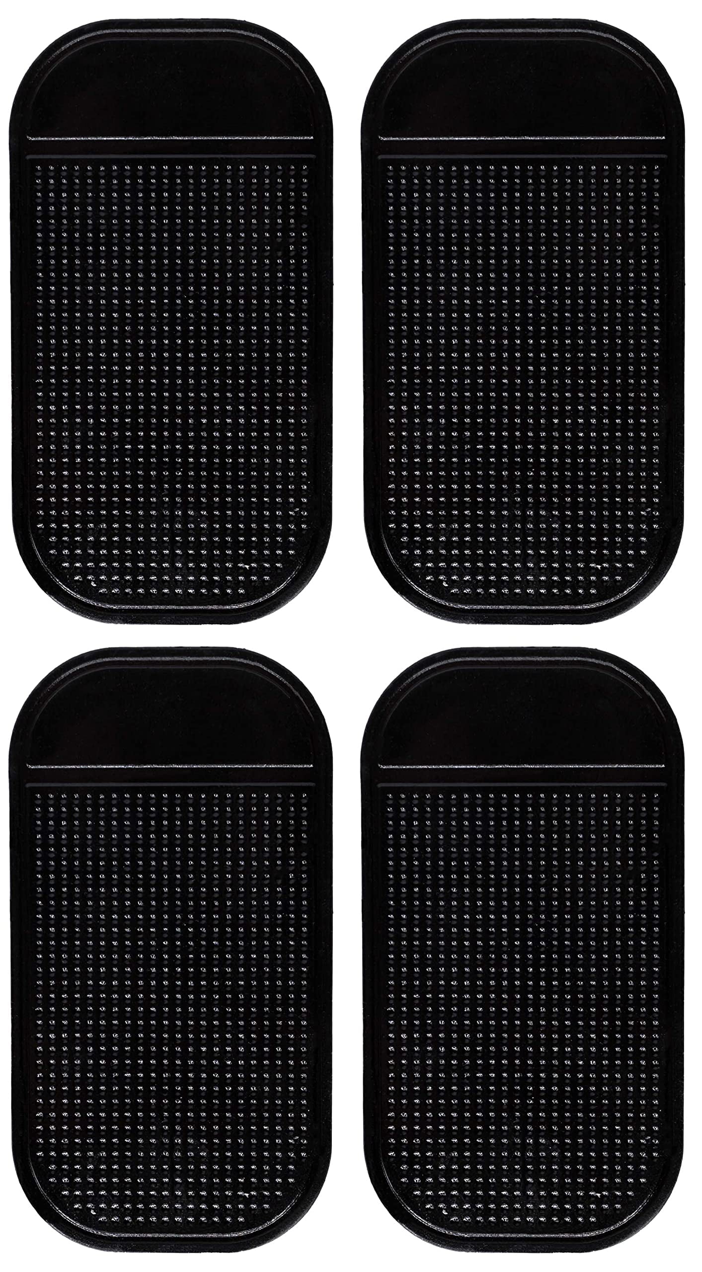Car Dashboard Anti-Slip Mat, 2 Sizes Heat Resistant Sticky Non-Slip Ripple  Gel Latex Dash Grip Pad for Cell Phone Sunglasses Keys Coins
