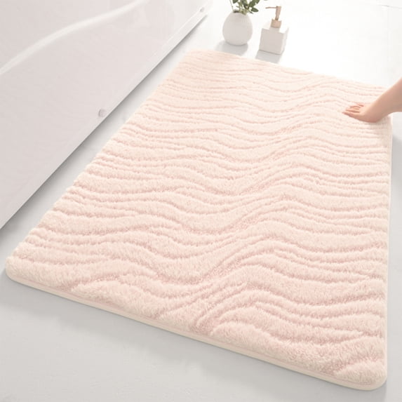 Non-Slip Striped Door Mat, Extra Thick Microfiber, Water Absorbent + Dirt Trapping, Durable Design, Kitchen Bathroom Entryway, High Traffic Areas, Muddy Footprints Floor Rug Akmoler