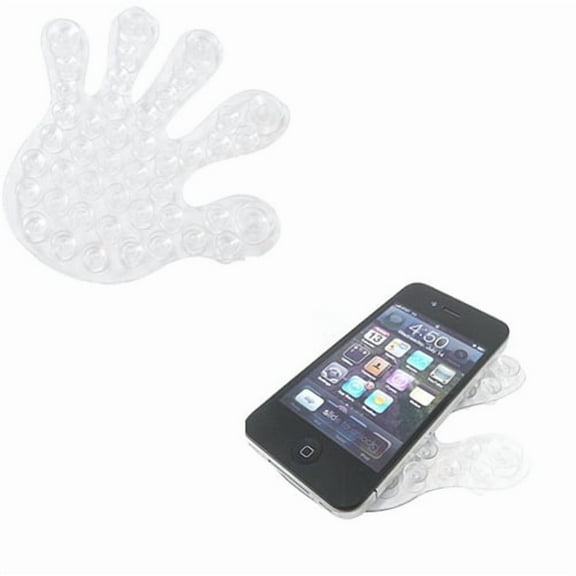 Non-Slip Suction Holder for TCL 4X 5G, 40 X 5G/NxtPaper - Double Sided Mini Glass Desktop Tile