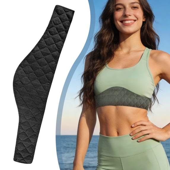 Non-Slip Sweat Pads for Sports Bras, Breathable Underboob Sweat Absorber, Washable Bra Liner Strips, Reusable Underbust Sweat Barrier, for Running Yoga Gym Workout Prevent Stains and Discomfort