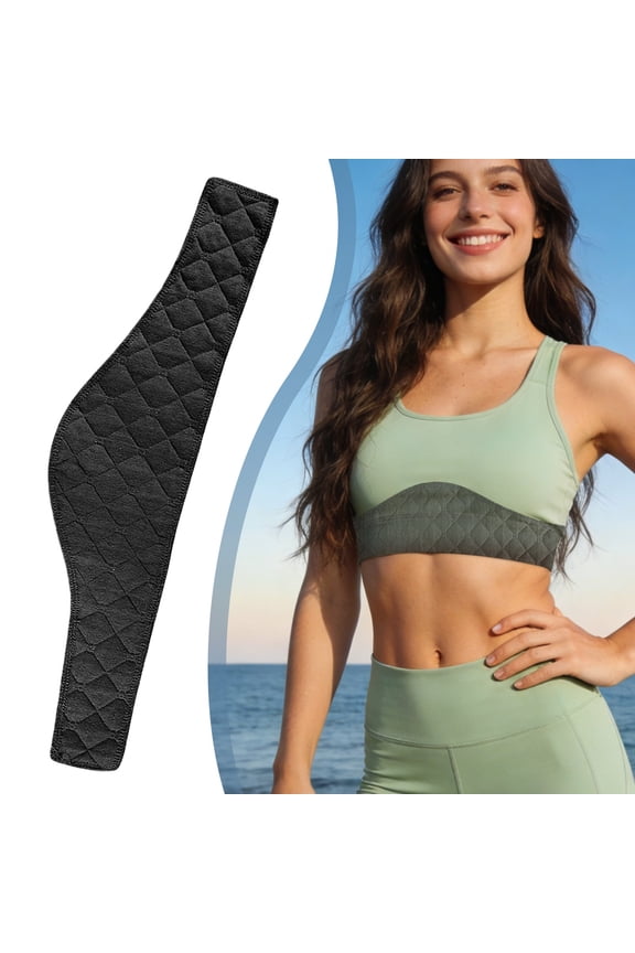 Non-Slip Sweat Pads for Sports Bras, Breathable Underboob Sweat Absorber, Washable Bra Liner Strips, Reusable Underbust Sweat Barrier, for Running Yoga Gym Workout Prevent Stains and Discomfort