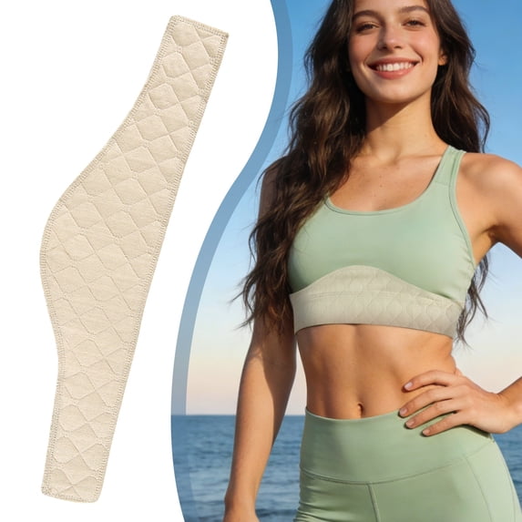 Non-Slip Sweat Pads for Sports Bras, Breathable Underboob Sweat Absorber, Washable Bra Liner Strips, Reusable Underbust Sweat Barrier, for Running Yoga Gym Workout Prevent Stains and Discomfort