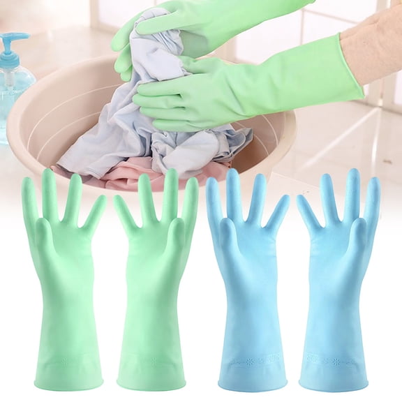 Non-Slip Textured Kitchen Gloves, Reusable Silicone Five Finger Baking Mitts, Microwave Oven Safe Cotton Padded Work Gloves