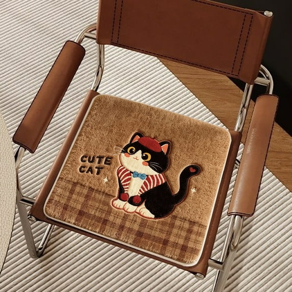 Non-Slip Thickened Seat Cushion, Comfortable Buttocks Cushion for Sedentary Adults, Home Office and Daily Use, Soft Supportive Chair Pad to Relieve Pressure During Long Sitting, 1pc