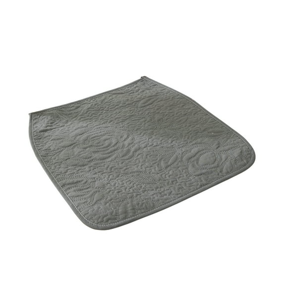 Non-Slip Thin Chair Pad - Washable Office & Dining Seat Cushion for Home & Desk Use (Black)