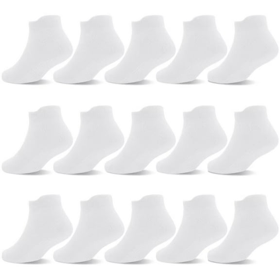 Non Slip Toddler Socks 15 Pairs Anti Skid Toddler Ankle Socks Non Skid Low Cut Socks for 1-7 Years Boys Girls