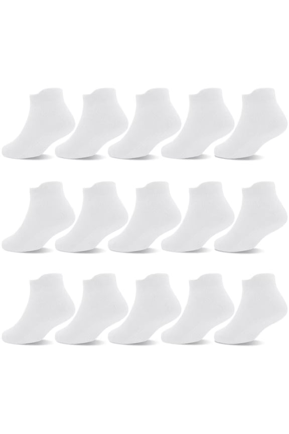 Non Slip Toddler Socks 15 Pairs Anti Skid Toddler Ankle Socks Non Skid Low Cut Socks for 1-7 Years Boys Girls