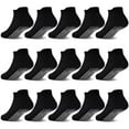 thumbnail image 1 of Non Slip Toddler Socks 15 Pairs Anti Skid Toddler Ankle Socks Non Skid Low Cut Socks for 1-7 Years Boys Girls, 1 of 5