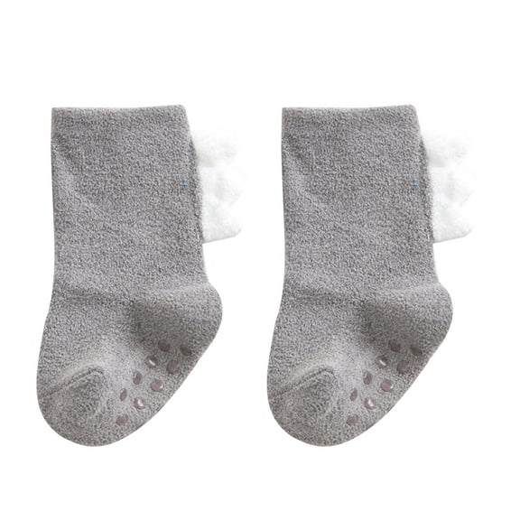 Non Slip Toddler Socks for Infant Baby Kids Strong Grips Cute Dinosaur Warm Thick Anti Slip Socks for Boys Girls