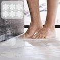 thumbnail image 1 of Non-Slip Tub Stickers | 12-Pack Clear Shower Grip Decals | 3.14 Inch Round Anti-Slip Bathroom Floor & Stair Safety Stickers | Textured Friction Pads | Durable Polyester | Easy Application, 1 of 6