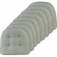 thumbnail image 1 of Non-Slip Tufted Chair Cushions for Dining Room, Kitchen and Office Use, U-Shaped Skid-Proof Seat Pad, 15x16 Inches, 8 Pack, Spa, 1 of 6