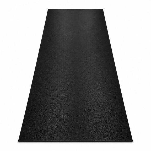 Non Slip Vinyl Runner Rug, Waterproof, 3'x10', Black, Hallway and Kitchen Floor Protector