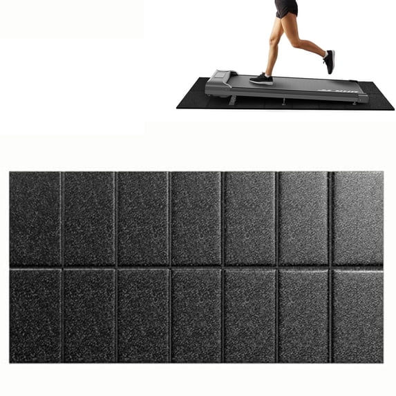 Treadmill Mat for Carpet & Hardwood Floors, 55x23.6 Walking Pad Mat - Heavy Duty Floor Protection & Noise Reduction for Treadmill, Exercise Bike, Stationary Equipmen