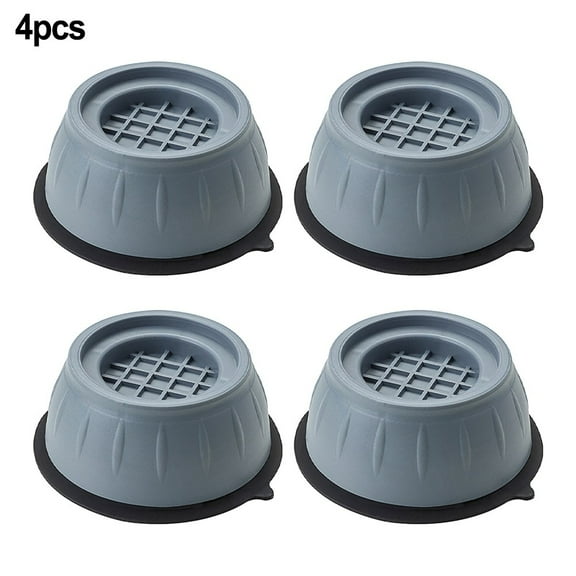 Non-Slip Washing Machine Pads Anti-Vibration Rubber Feet Shock Absorbing Discs For All Brands Stable Gray 4 Pack