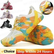 DIZYAHUK Non-Slip Water Shoes for Men Women Summer Aqua Beach Shoes Sandal Flat Seaside Barefoot Shoes Men's Sneaker Swimming Diving Sock