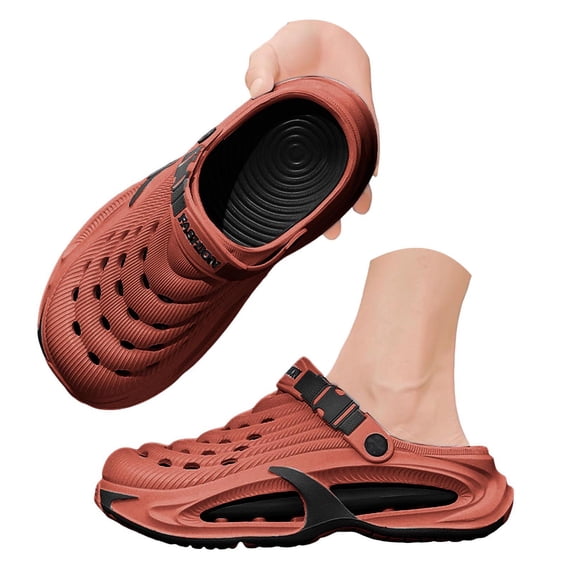 Non Slip Waterproof Clogs for Men Women Breathable Platform Sandals Beach Shower Garden Slippers Shoes Size 5.5-10.19