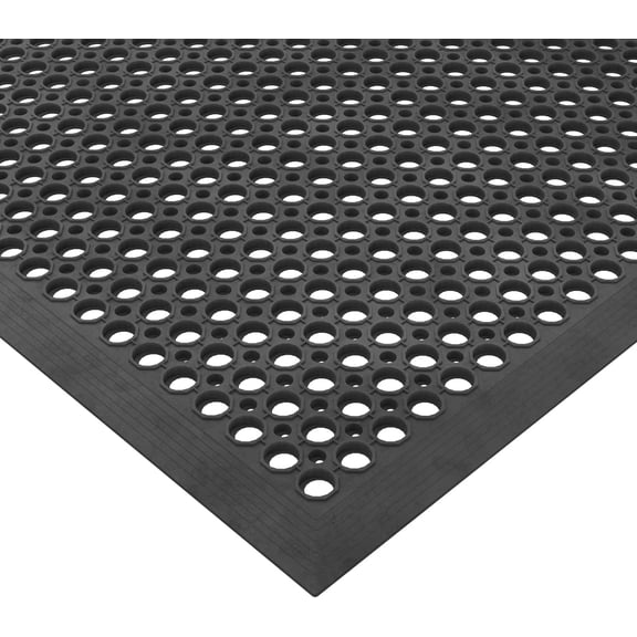 Non-Slip Waterproof Heavy Duty Rubber Floor Mat – Anti-Fatigue for Kitchens, Restaurants, Workshops, Oil Resistant & Hose Washable, Easy to Clean
