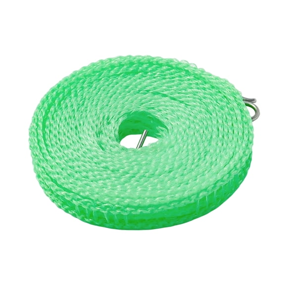 Non-Slip Windproof Clothesline Rope, Wavy Braided Portable Outdoor Indoor Laundry Drying Line for Balcony Travel Camping,196.85 Inch