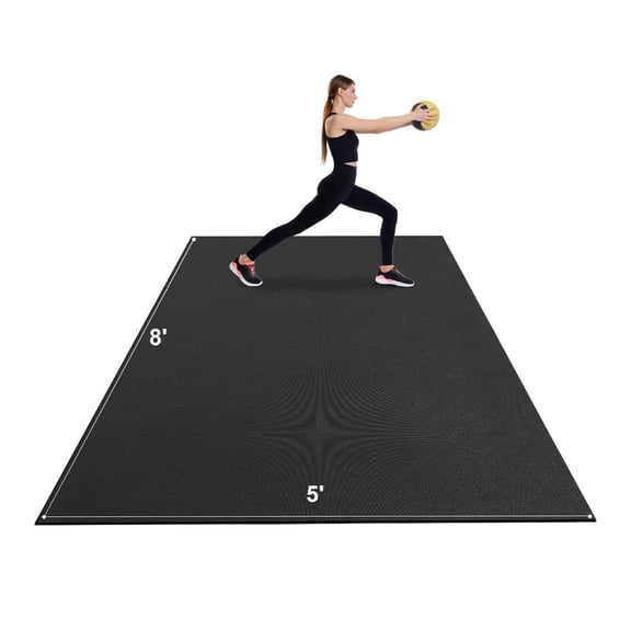 Non Slip Yoga Mat 8x5ft, Premium Exercise Mat for Home Gym
