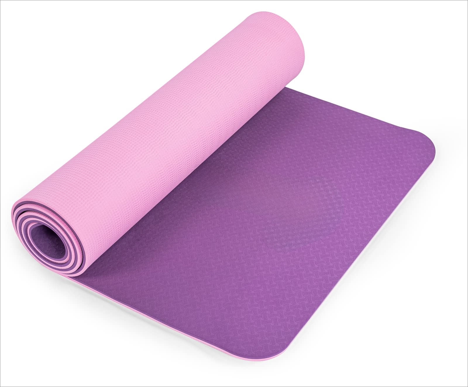 Non-Slip Yoga Mat – Eco Friendly Anti-Tear Pilates Mat, 1/4” Thick Exercise Mat for Women with Carrying Sling & Storage Bag