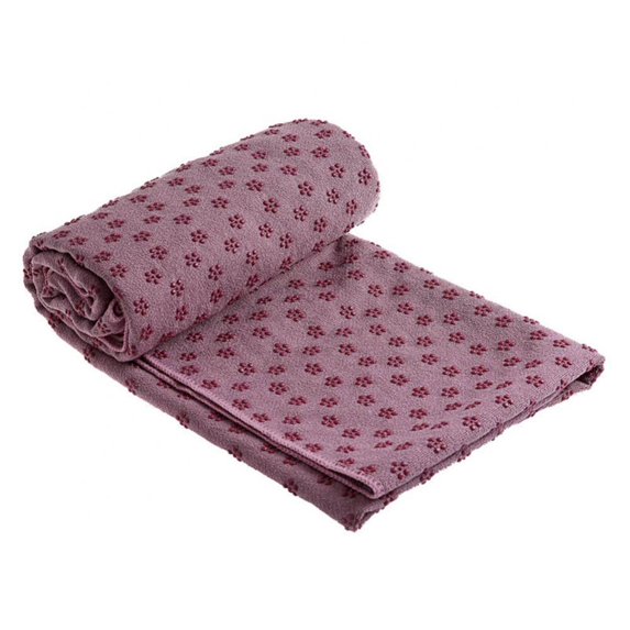 Non Slip Yoga Mat Microfiber Towel Anti-slip Blanket Sports Travel Fitness Pilates Exercise Cover Yoga Equipment (Light Purple)
