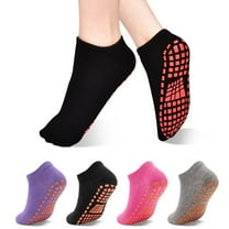 Non Slip Yoga Socks 4 Paris Pilates Grip Socks for Women Grip Ankle Socks for Yoga, Pilates, Ballet, Hospital, Home Size 6-11