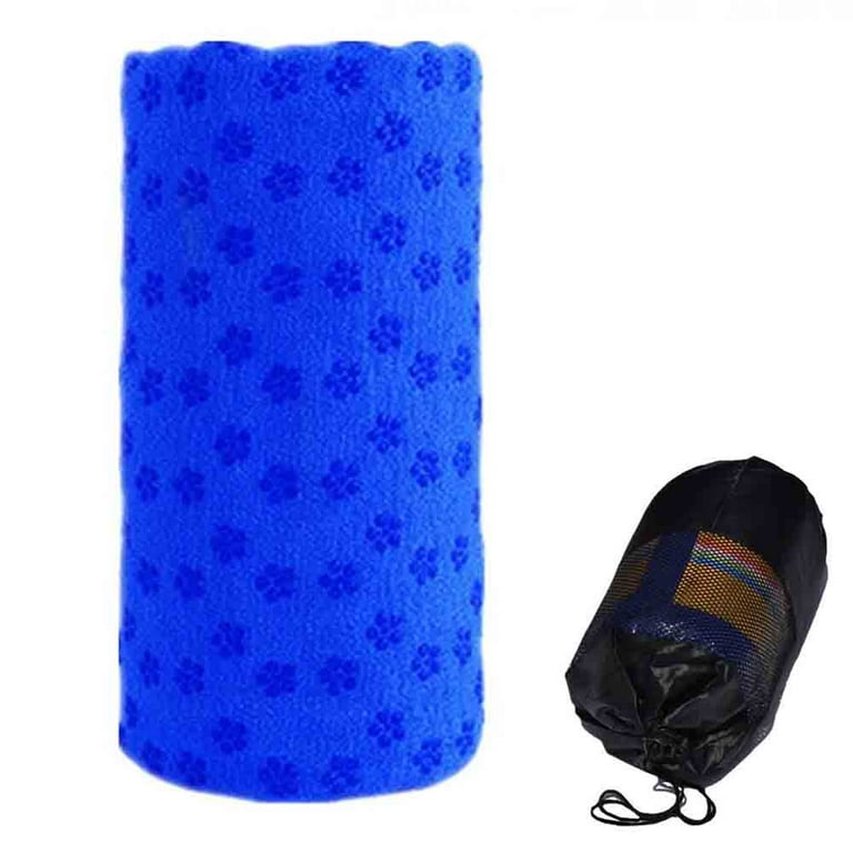 Non-Slip Yoga Towel with Bag - Yoga Towel Mat for Hot Yoga, Bikram and  Pilates - Hot Yoga Towel，Blue 