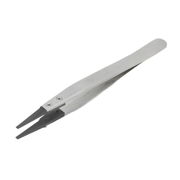 Non-Static Stainless Steel PPS Tweezers - Matt Sandblasted Finish with ...