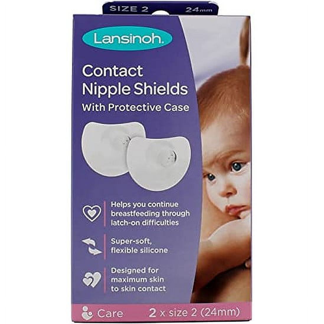 Non-Sterile Contact Nipple Shield 24 mm (2 Packs of 2 ct.) - image 1 of 2