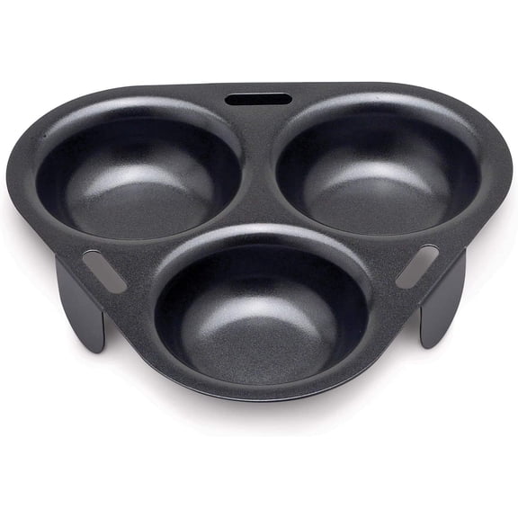 Non-Stick 3-Egg Poacher Insert, PFOA and BPA Free, Fits 8-Inch and Larger Pans