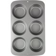 Non Stick 6 Cup Large Muffin/Cupcake Pan Create Irresistible Cupcakes