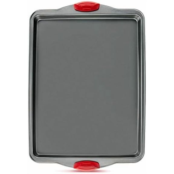 Non-Stick Baking & Cookie Sheet Pan Non-Toxic 11x14 Inch Rimmed Carbon Steel Baking Sheet. Dent, Warp and Rust Resistant. Heavy Gauge Steel Oven Baking Sheet. 1 Tray.