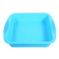thumbnail image 1 of Non-Stick Blue Silicone Rectangle Bread/Cake Mold - Perfect for Baking and DIY Projects, Oven Safe Reusable Bakeware Pan Mould, 1 of 3