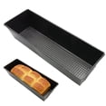 thumbnail image 1 of NATPLUS Non-Stick Carbon Steel Bread Pan, Honeycomb Textured, Rectangular, Even Heat Distribution, Easy Release, 1 of 6