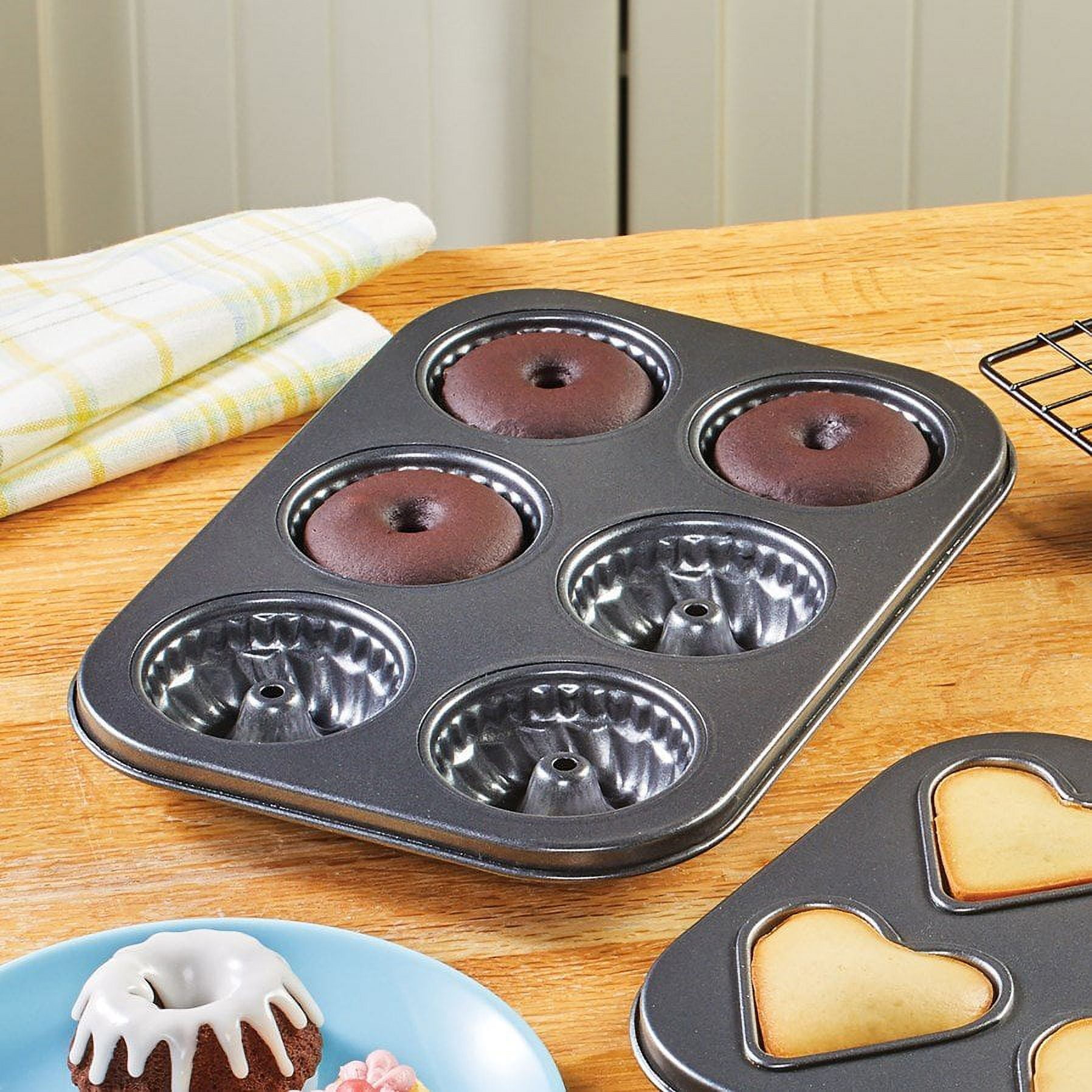 6/12-Cavity Mini Bundt Cake Pan For Baking Nonstick Small Bundt Pan Carbon  Steel Mini Cake Pan Cupcake Mould 0854