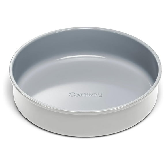 Non-Stick Ceramic 9” Circle Pan - Naturally Slick Ceramic Coating - Non-Toxic, & Free - Perfect for Birthday Cakes, , & More - Gray