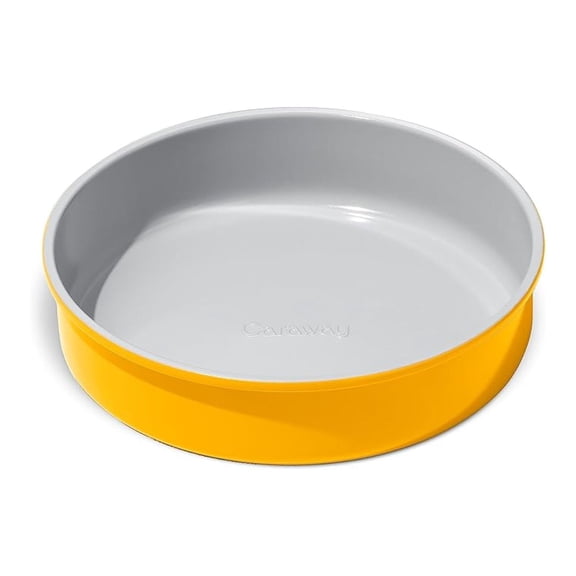 Non-Stick Ceramic 9 Circle Pan - Naturally Slick Ceramic Coating - Non-Toxic, & Free - Perfect for Birthday Cakes, , & More - Marigold