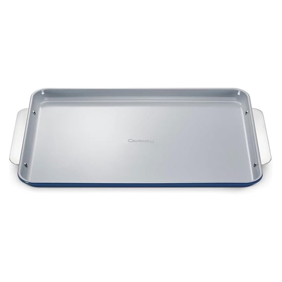 Non-Stick Ceramic Baking Sheet - Baking Cookie Sheet , Stainless Steel Rectangle Baking Pan Oven Tray - 18x 13 x 1 inches