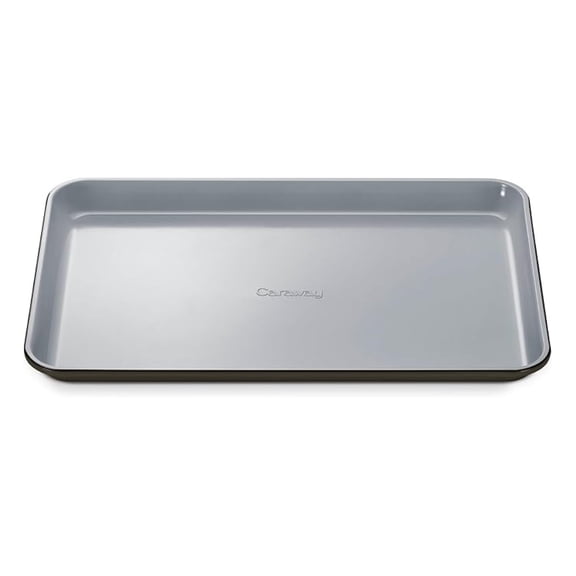 Non-Stick Ceramic Baking Sheet - Naturally Slick Ceramic Coating - Non-Toxic, & Free - Perfect for Baking, Roasting, and More - Medium (15" x 10") - Black