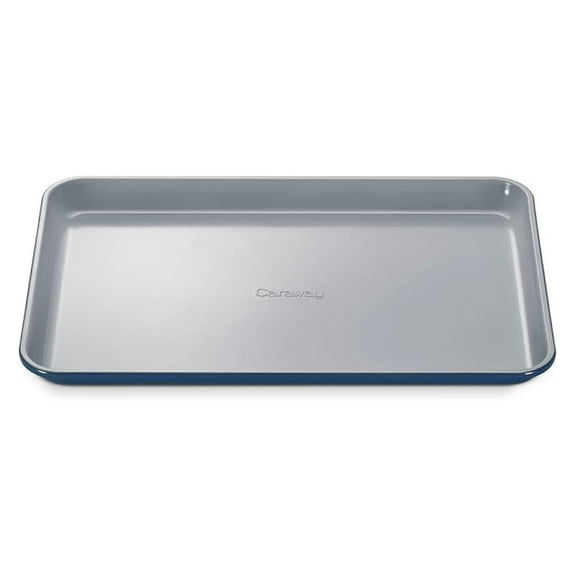 Non-Stick Ceramic Baking Sheet - Naturally Slick Ceramic Coating - Non-Toxic, & Free - Perfect for Baking, Roasting, and More - Medium (15" x 10") - Navy