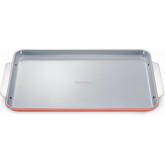 Non-Stick Ceramic Baking Sheet - Naturally Slick Ceramic Coating - Perfect for Baking, Roasting, and More - Large (18" x 13") - Perracotta