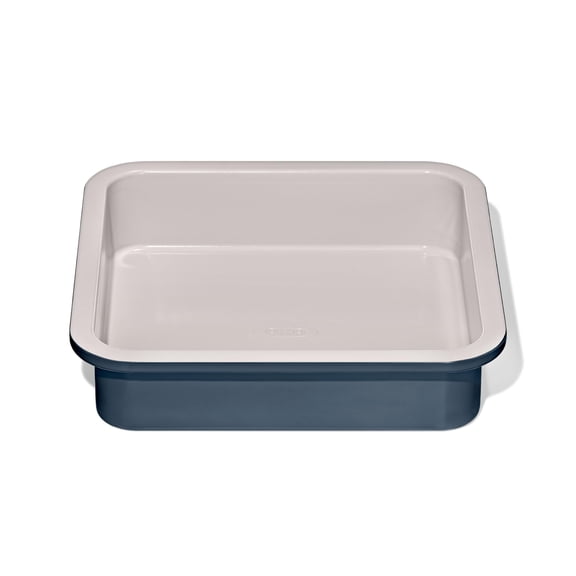 Non-Stick Ceramic Coated Metal Bakeware 9 Inch Square Cake Pan Durable Easy Clean
