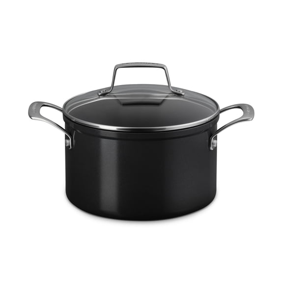 Non-Stick Ceramic Stockpot with Glass Lid, 4-Quart Capacity