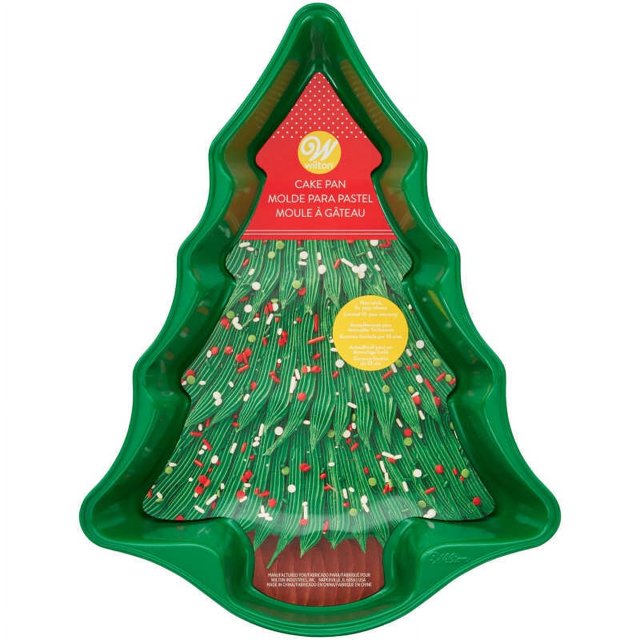 NonStick Christmas TreeShaped Cake Pan, 14 x 10Inch