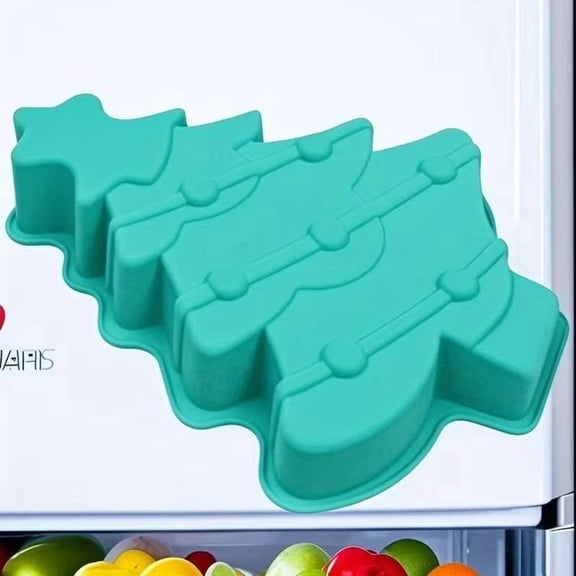Non-Stick Christmas Tree Silicone Cake Mold for Holiday Baking, Oven Safe Pan