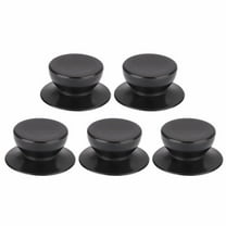 Non-Stick Cookware! Fdelink 5*Pot Lid Handle Set, 5Pcs Easy Lifting Universal Pot Lid Knob Handle Plastic Knobs Replacement Black