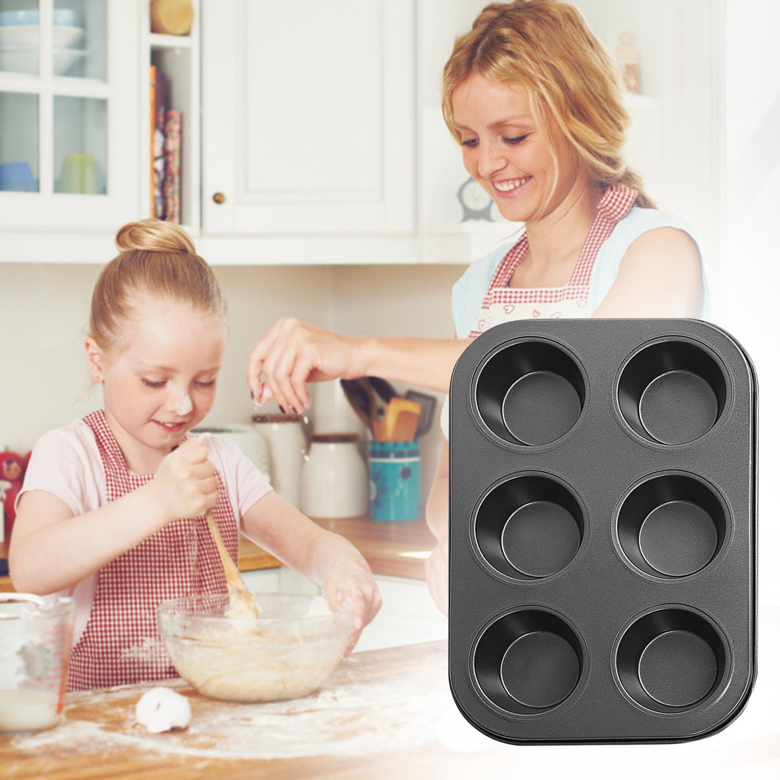 Non Stick Cupcake Pan for Baking Donut Cake Tins Tray Set Bakeware