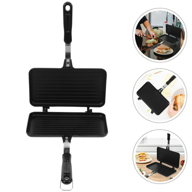 Non Stick Double Sided Sandwich Cooking Maker Toaster Multipurpose Baking Tool Kitchen Accessory
